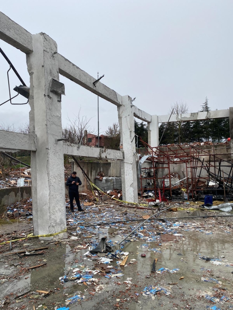 İşte Balıkesir'de yaşanan patlamanın görüntüleri...