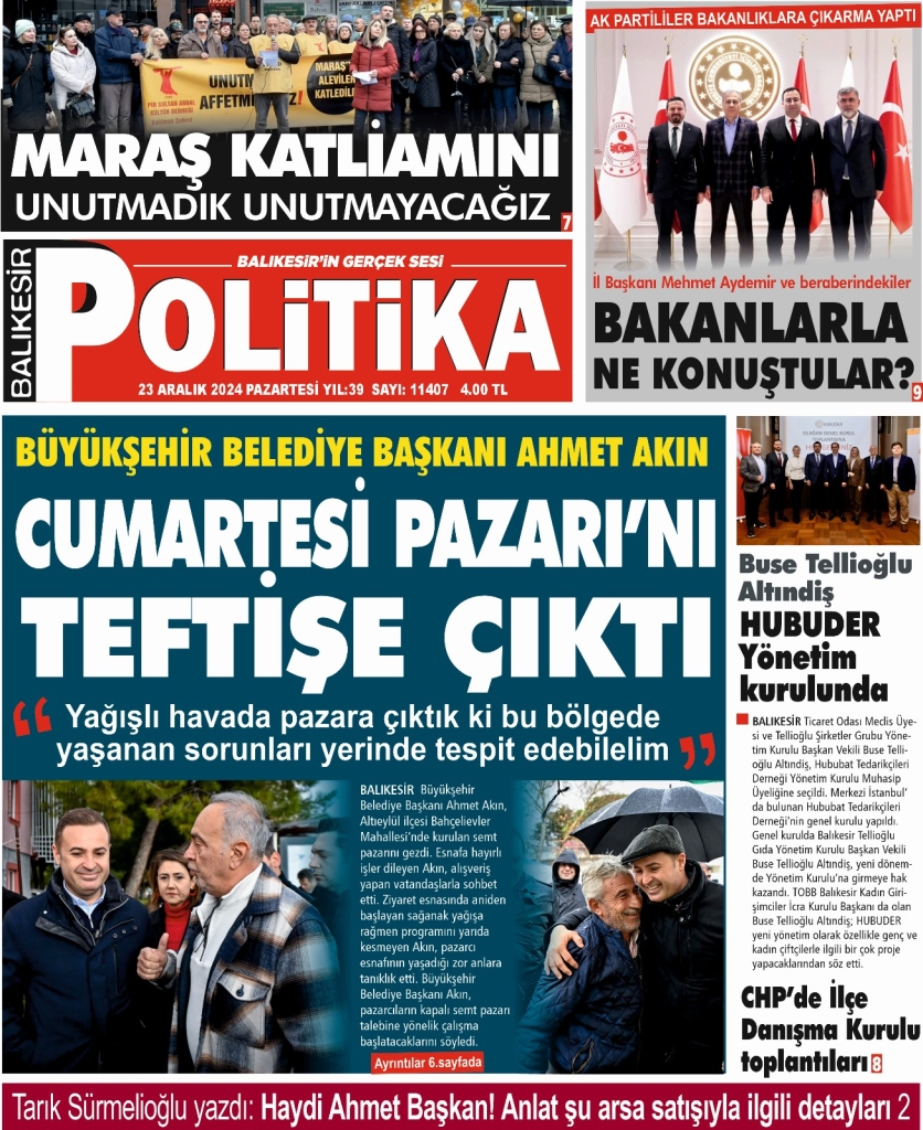 Balıkesir Politika Gazetesi