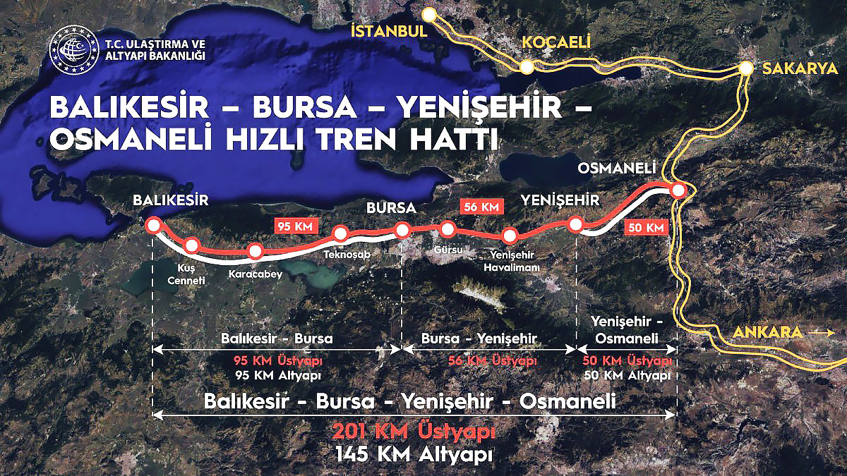 Balıkesir’e 'Hızlı Tren' müjdesi: Bursa-Balıkesir demiryolu bağlantısı geliyor!