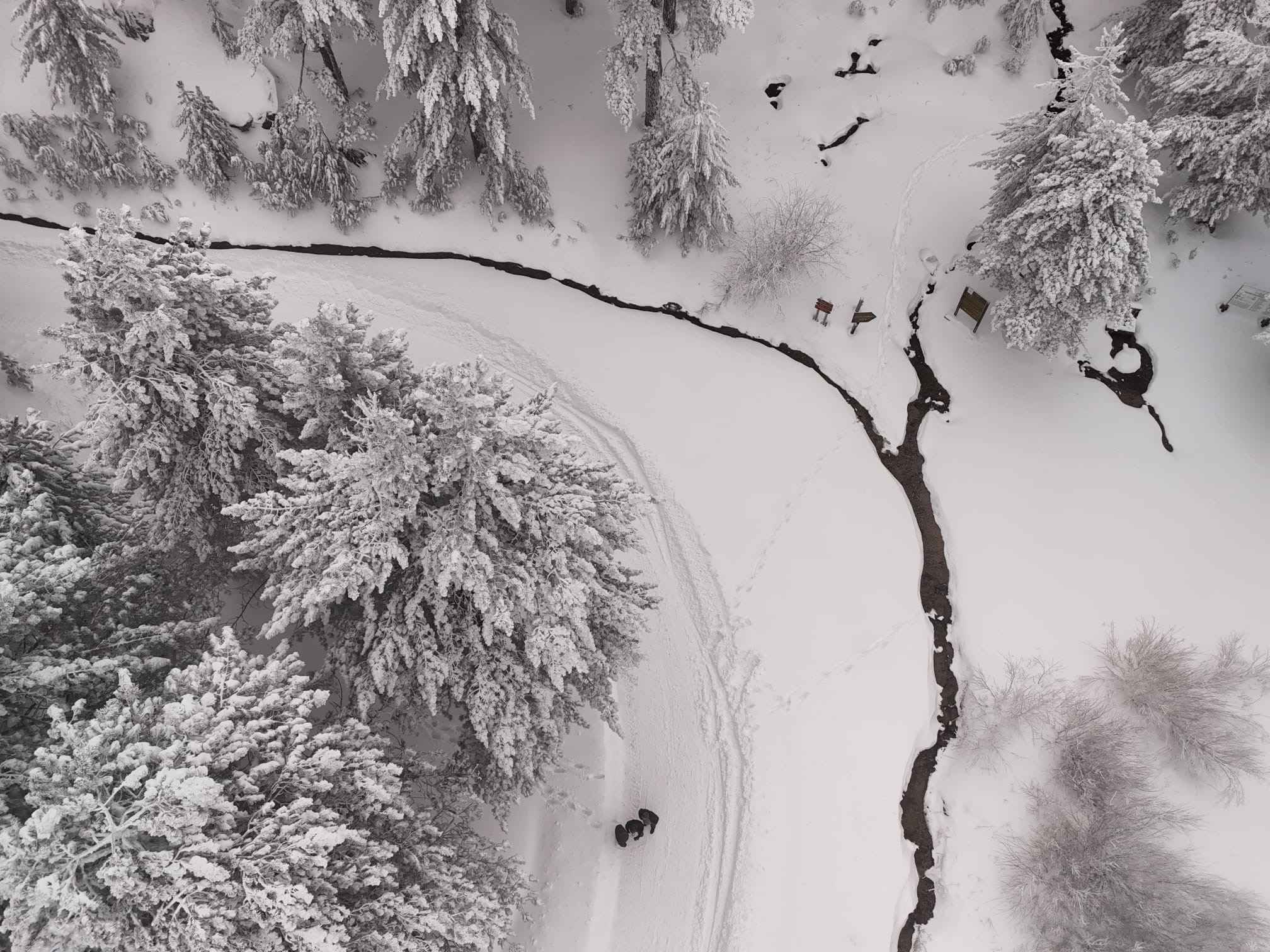 Kazdağları'ndan kar manzaraları