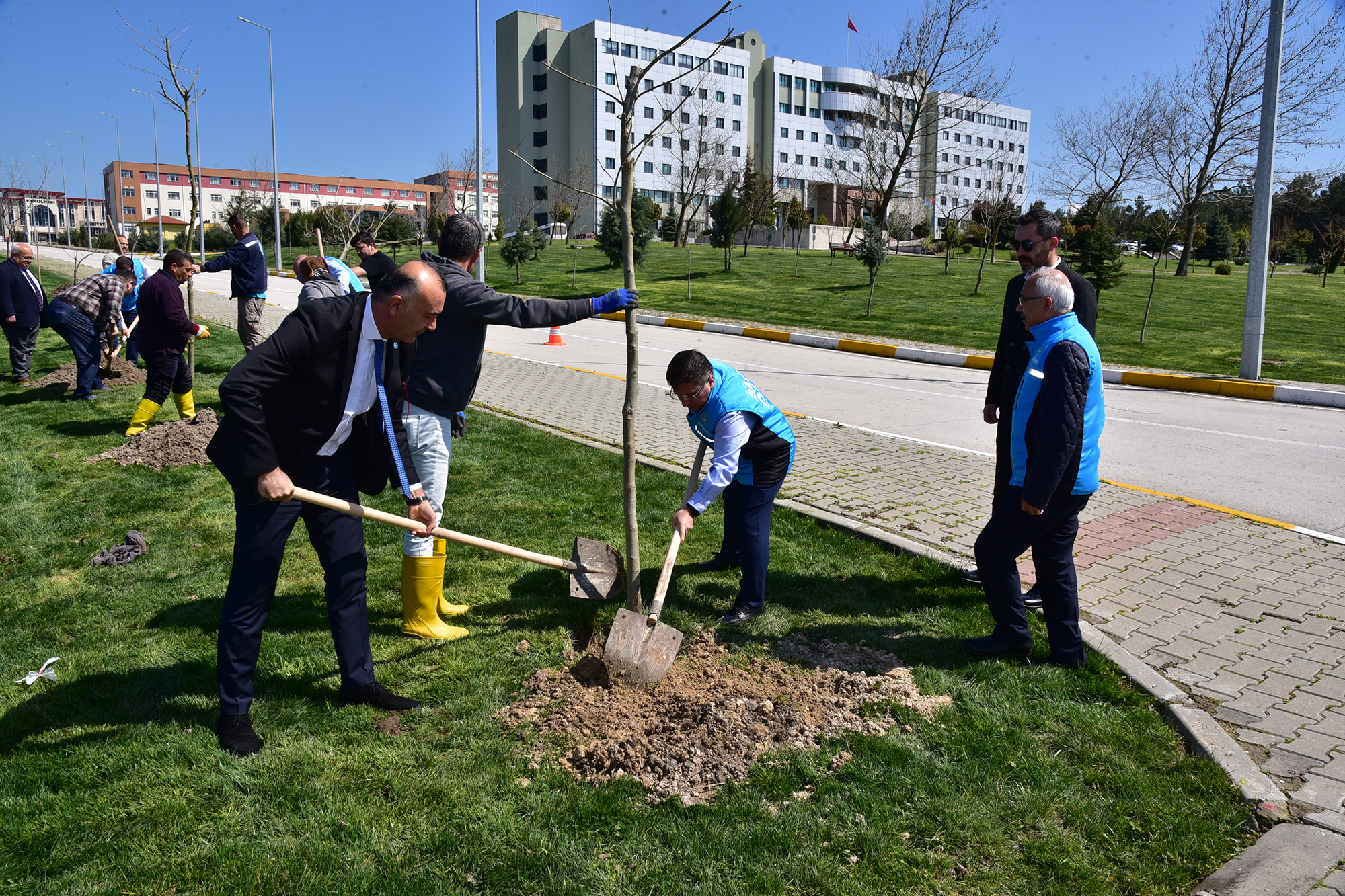 BAÜN'de, Nevruz Bayramında fidanlar toprakla buluştu