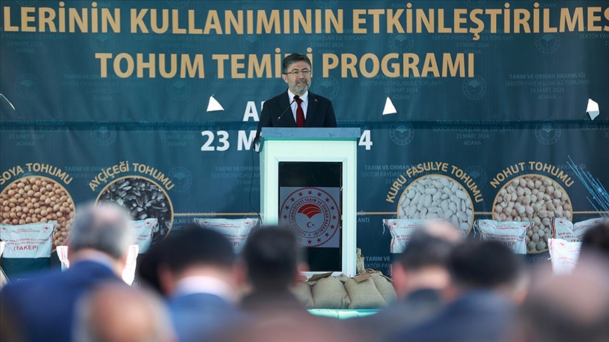 Bakan Yumaklı: 2023'te bitkisel üretim rakamı 137 milyon tona çıkmış durumda