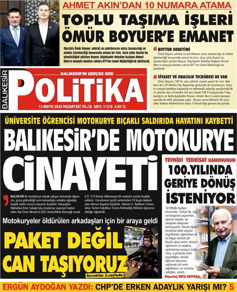 Balıkesir Politika Gazetesi