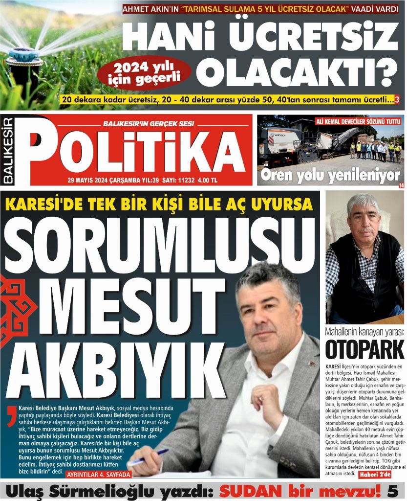 Balıkesir Politika Gazetesi