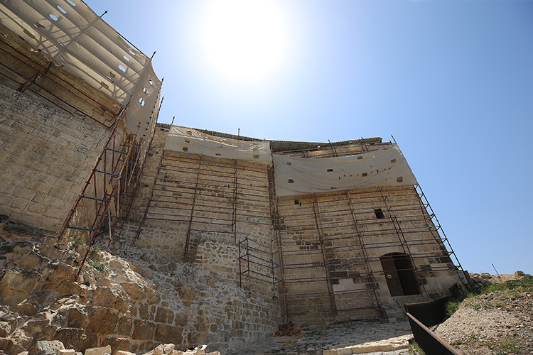 Gaziantep Kalesi'nde restorasyonun yıl sonunda tamamlanması hedefleniyor