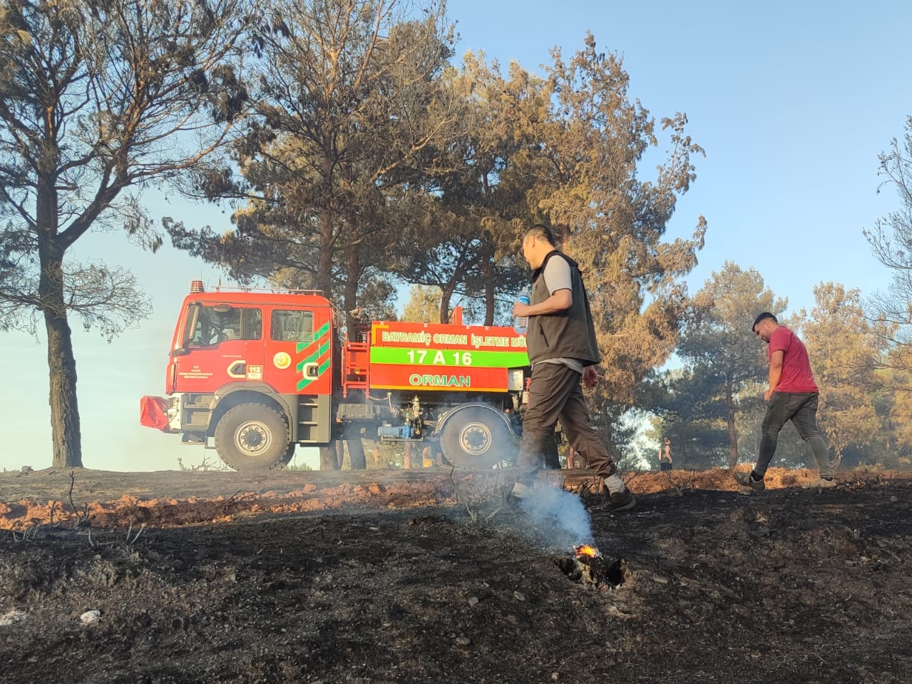 Çanakkale'de ormanlık alanda çıkan yangın kontrol altına alındı