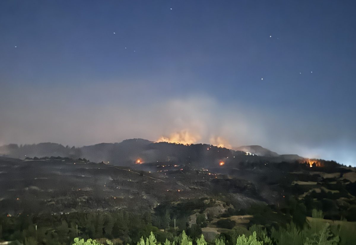 Dursunbey'deki yangının ilerlemesi durduruldu! Kontrol altına alma çalışmaları devam ediyor!