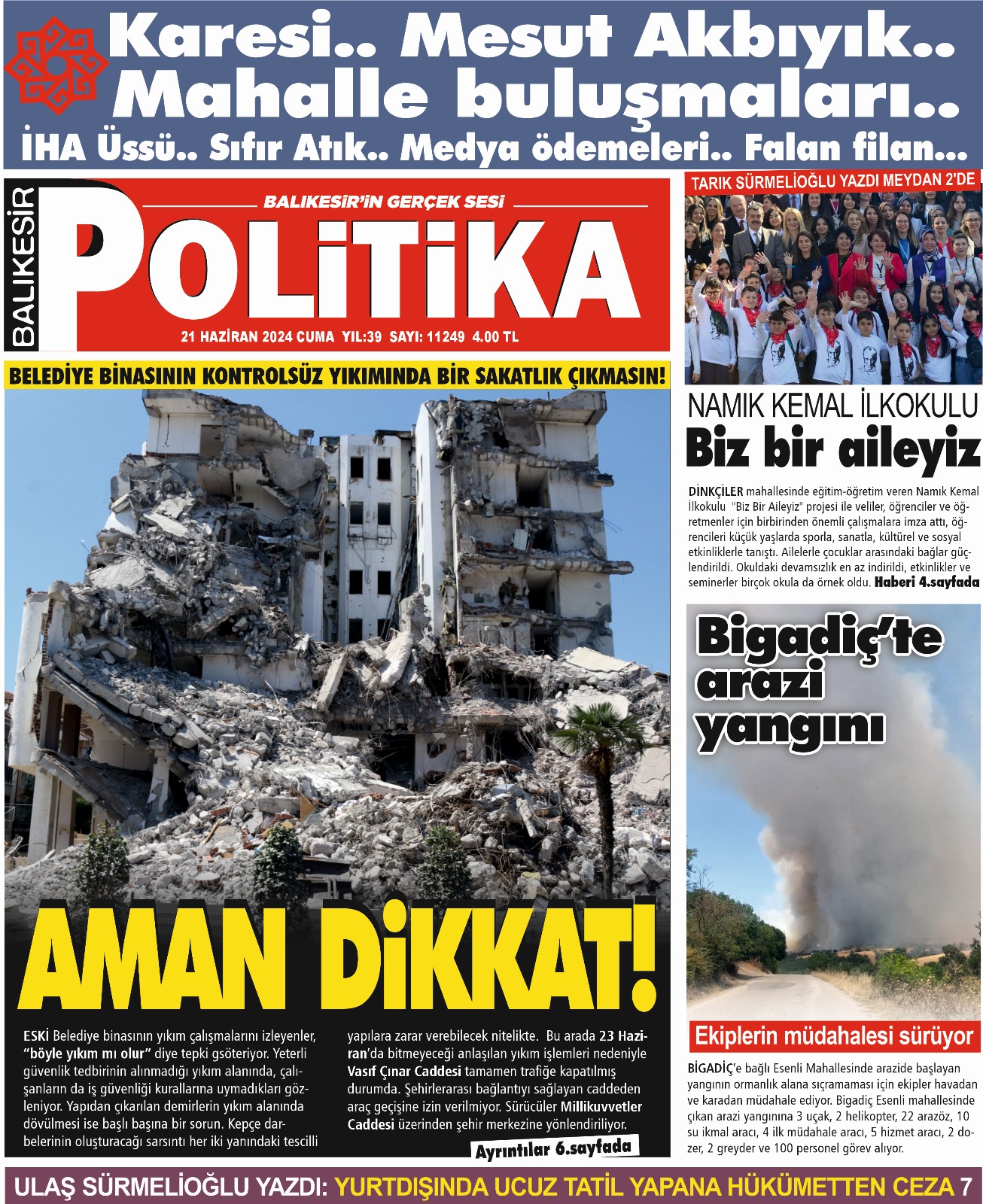 Balıkesir Politika Gazetesi