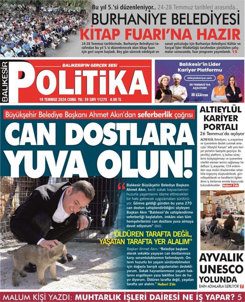 Balıkesir Politika Gazetesi