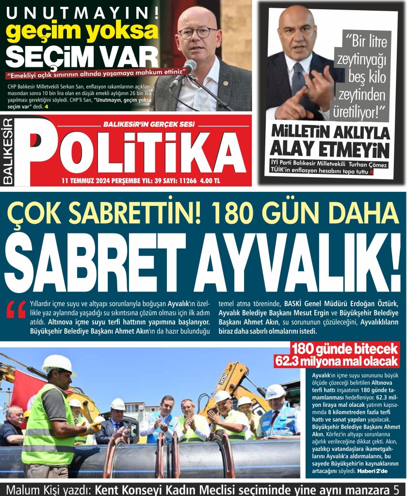 Balıkesir Politika Gazetesi