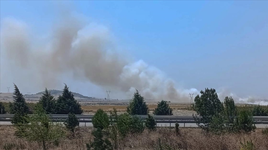 Balıkesir'de çıkan orman yangınına müdahale ediliyor