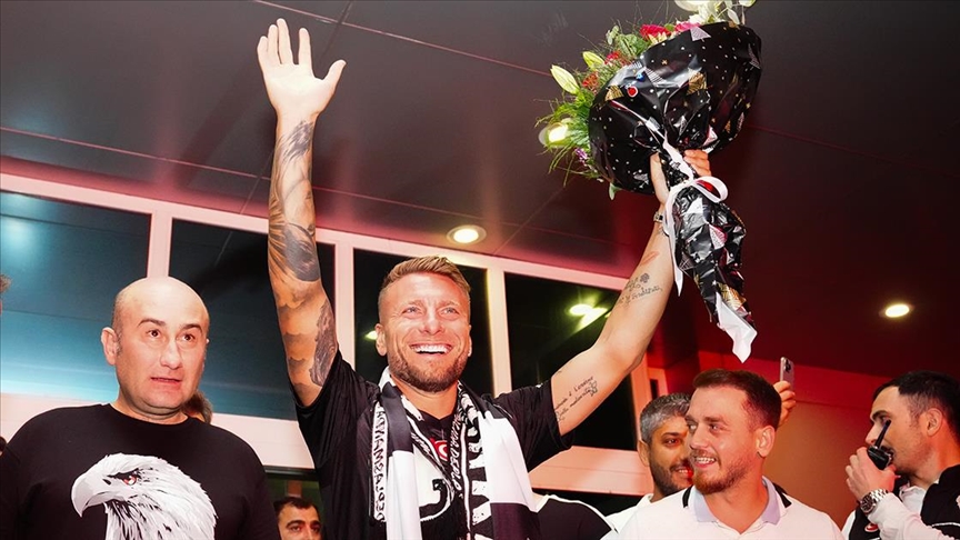 Beşiktaş'ın transfer görüşmelerine başladığı Ciro Immobile, İstanbul'a geldi