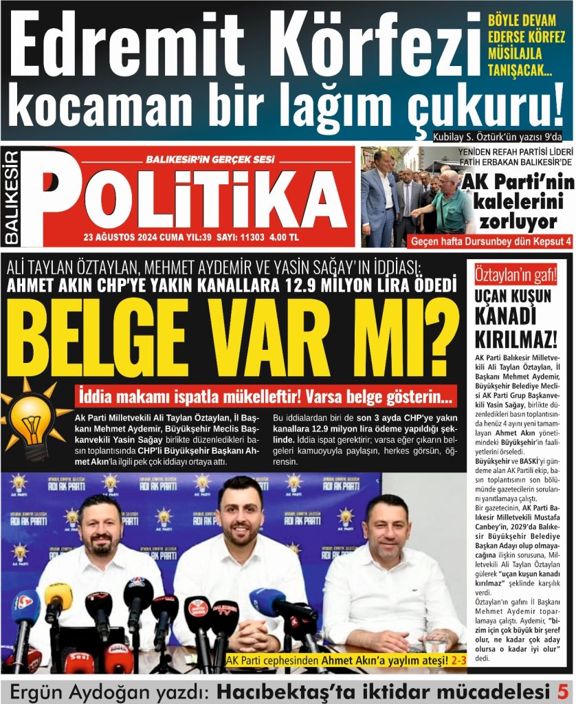 Balıkesir Politika Gazetesi