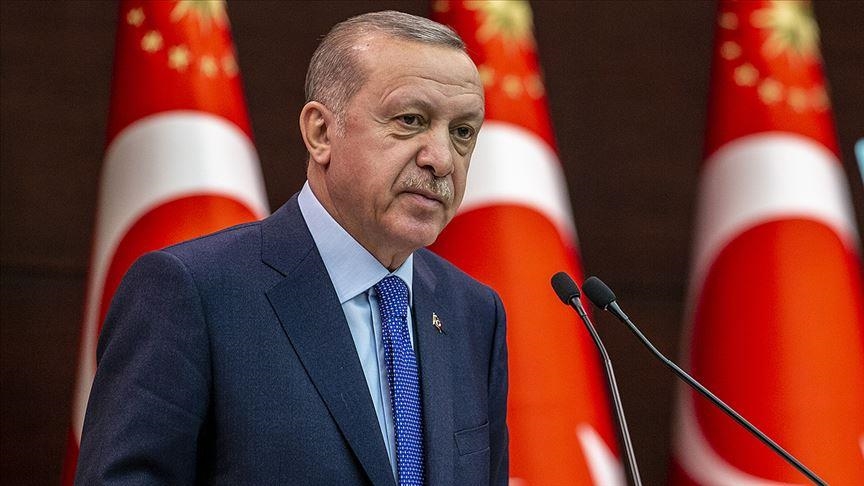 Cumhurbaşkanı Erdoğan'dan şehit polis memuru Ahmet Şahan'ın ailesine başsağlığı mesajı