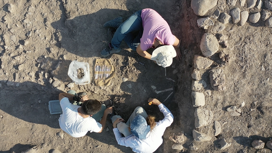 Domuztepe Höyüğü'nde 7 bin 600 yıllık çocuk ve bebek iskeletleri bulundu