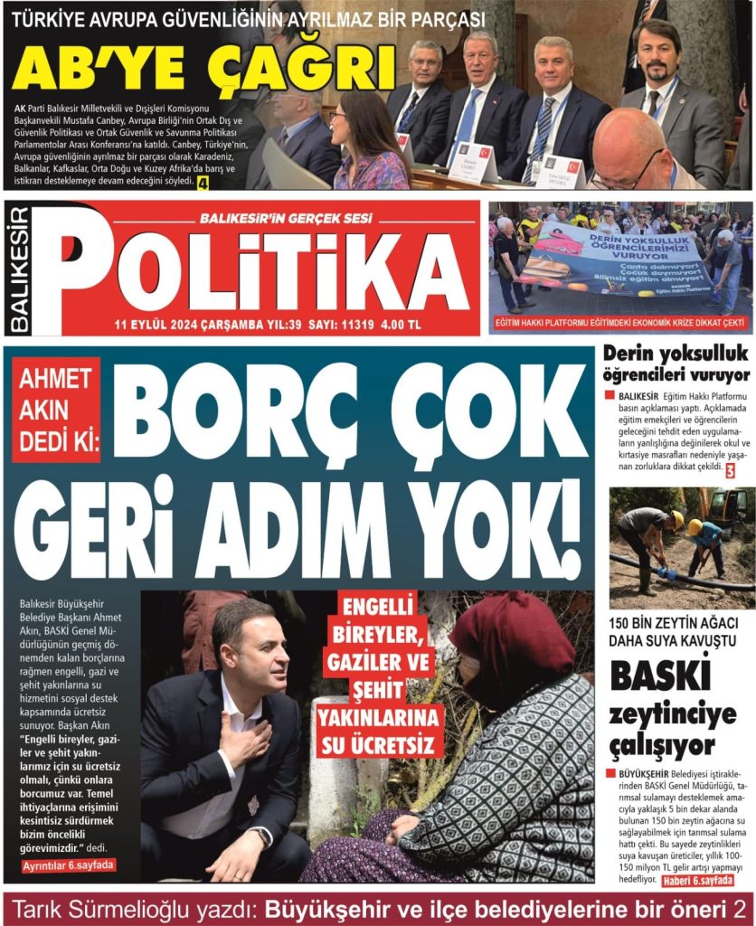 Balıkesir Politika Gazetesi