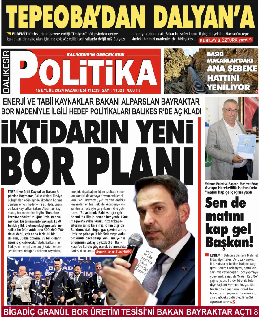 Balıkesir Politika Gazetesi