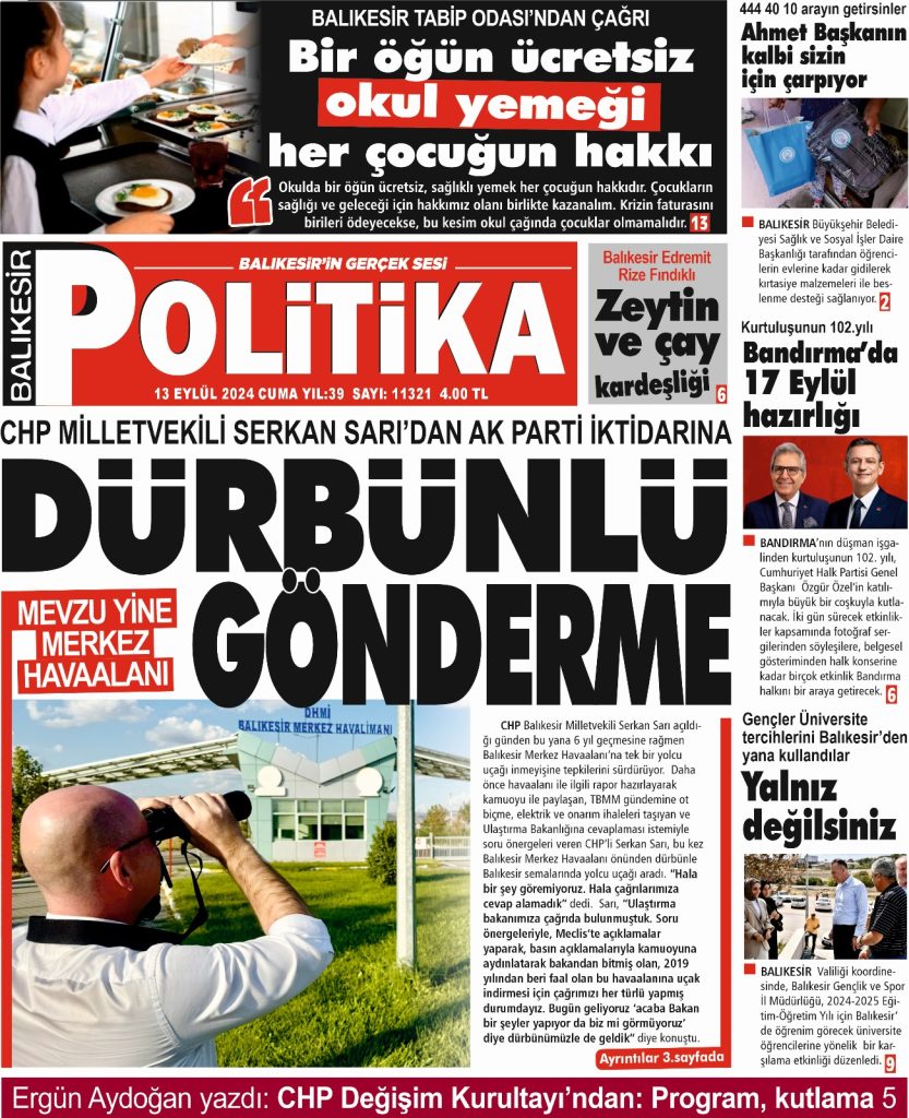 Balıkesir Politika Gazetesi