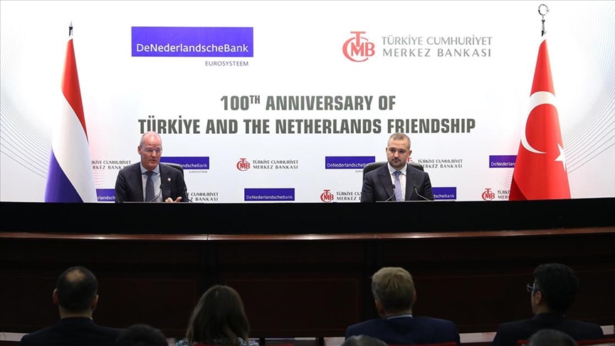 TCMB Başkanı Karahan, Hollanda Merkez Bankası Başkanı Knot ile bir araya geldi