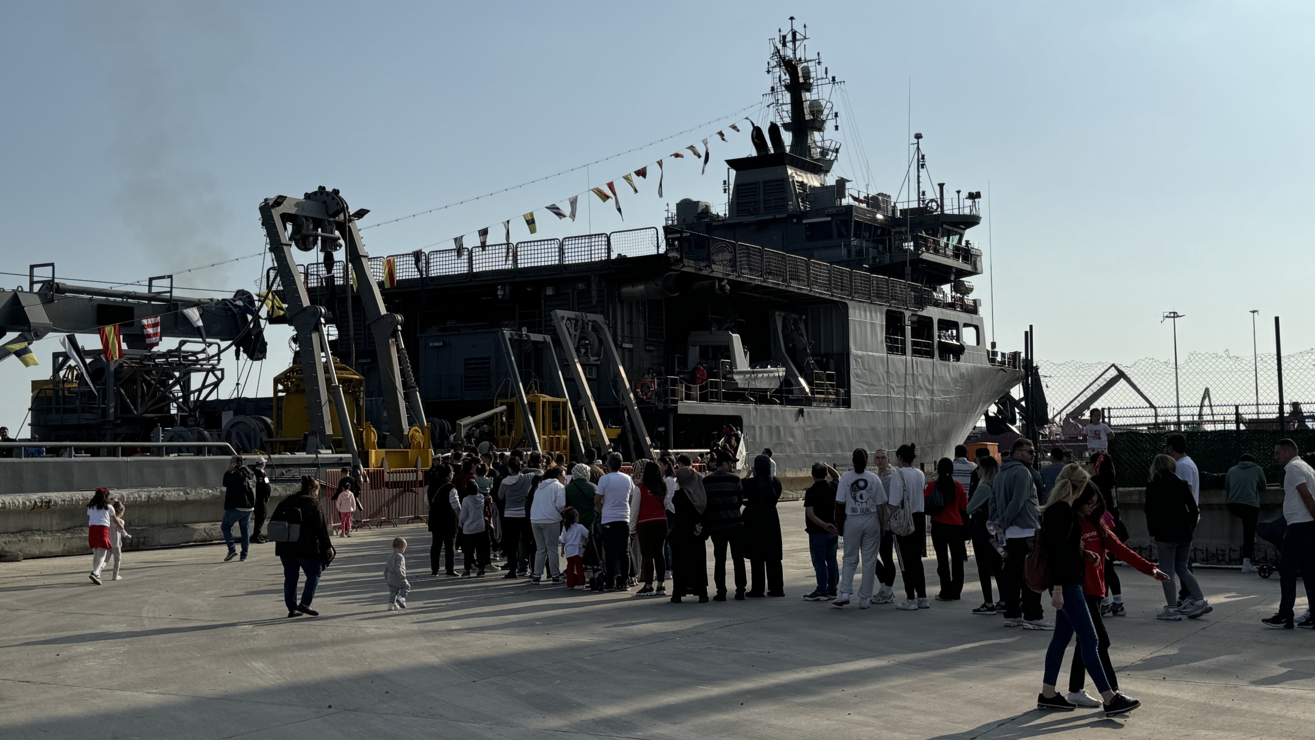 TCG Alemdar gemisi Tekirdağ'da ziyarete açıldı