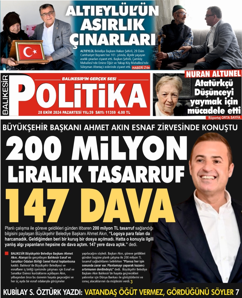 Balıkesir Politika Gazetesi