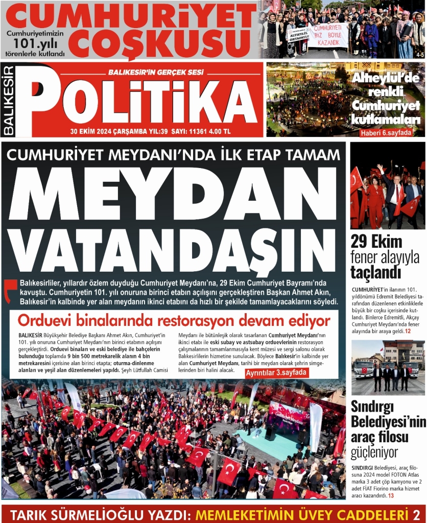 Balıkesir Politika Gazetesi