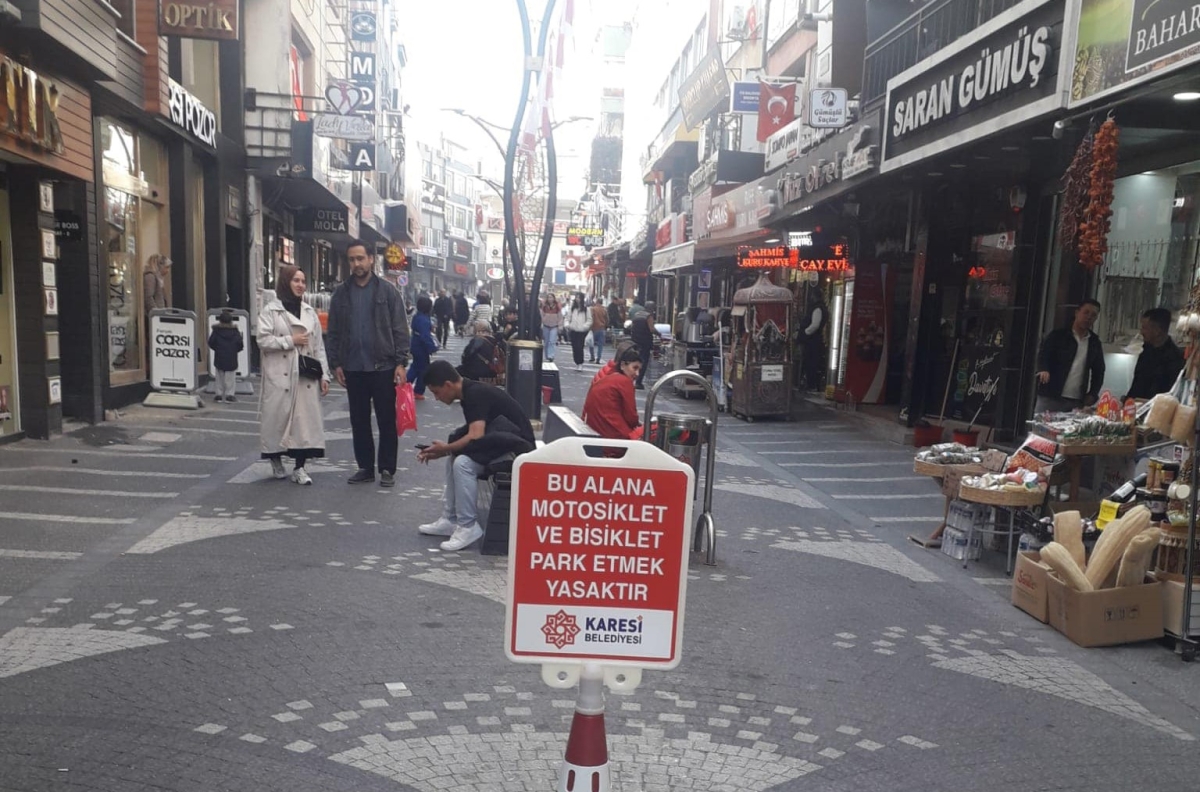 Balıkesir Çarşı merkezinde motosiklet park yasağı başlıyor!