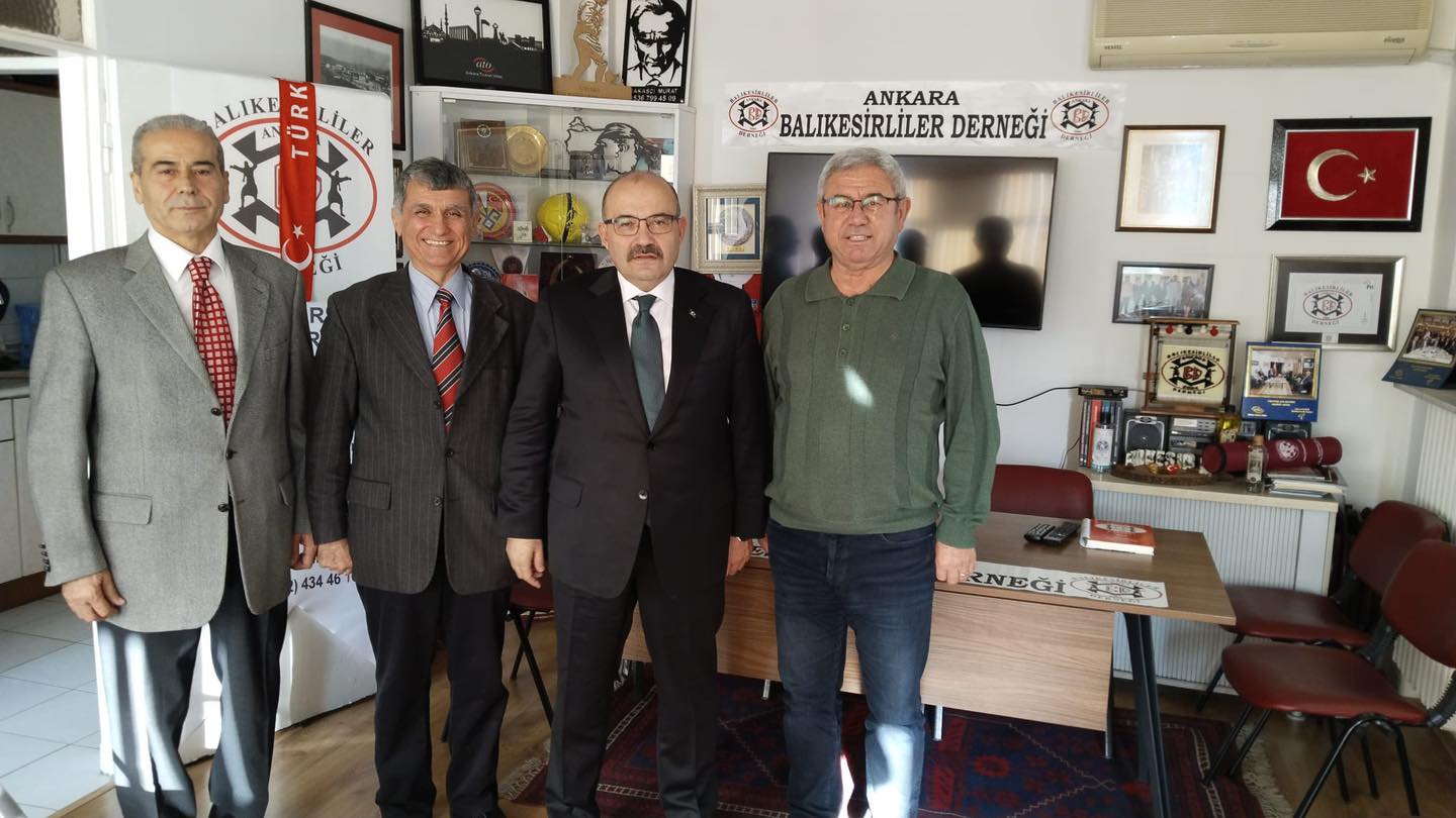 Vali İsmail Ustaoğlu’ndan Ankara Balıkesirliler Derneği’ne ziyaret