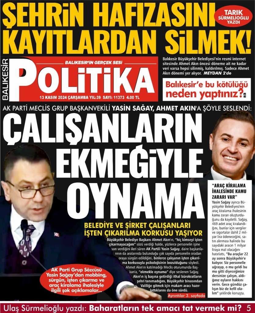 Balıkesir Politika Gazetesi