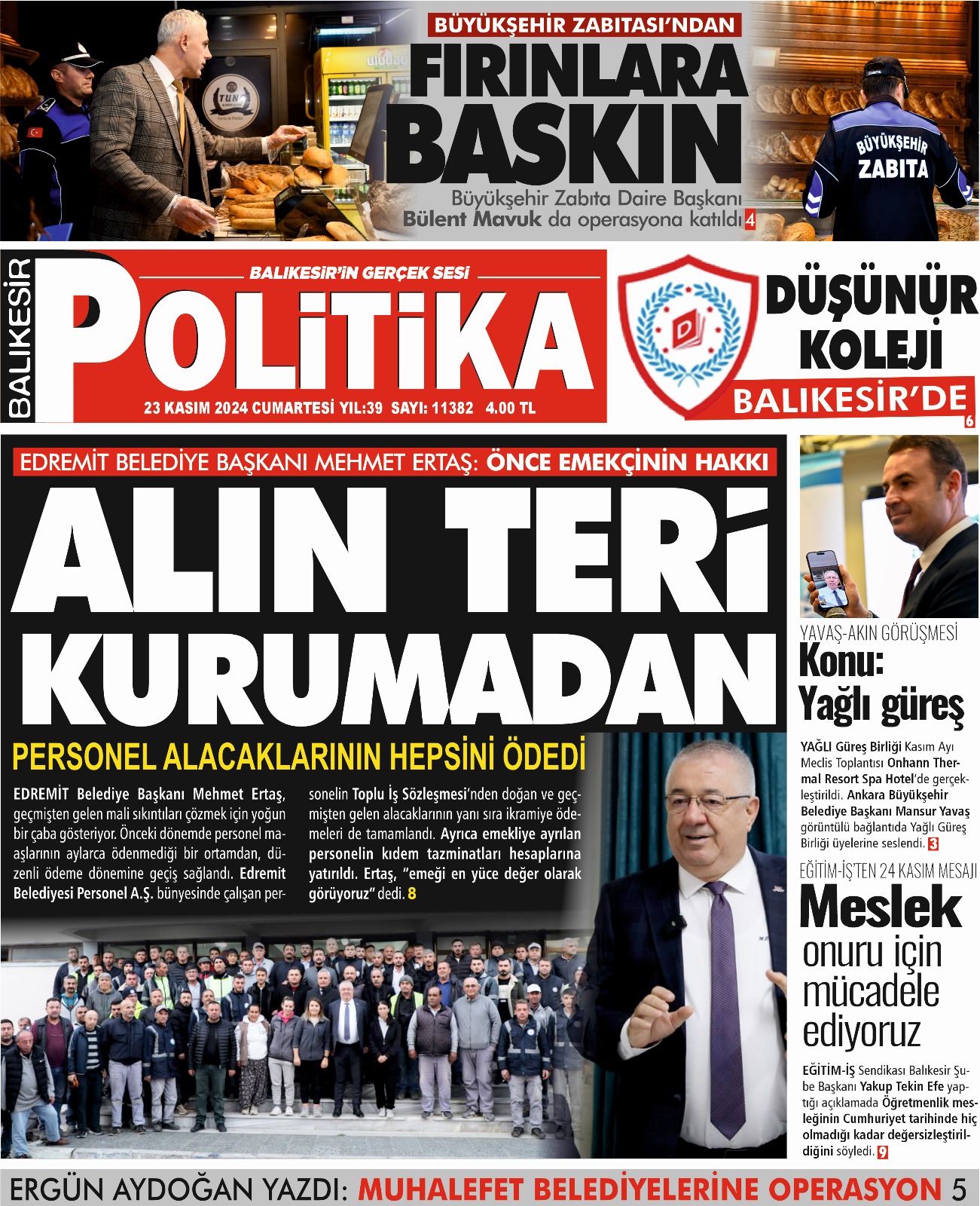 Balıkesir Politika Gazetesi