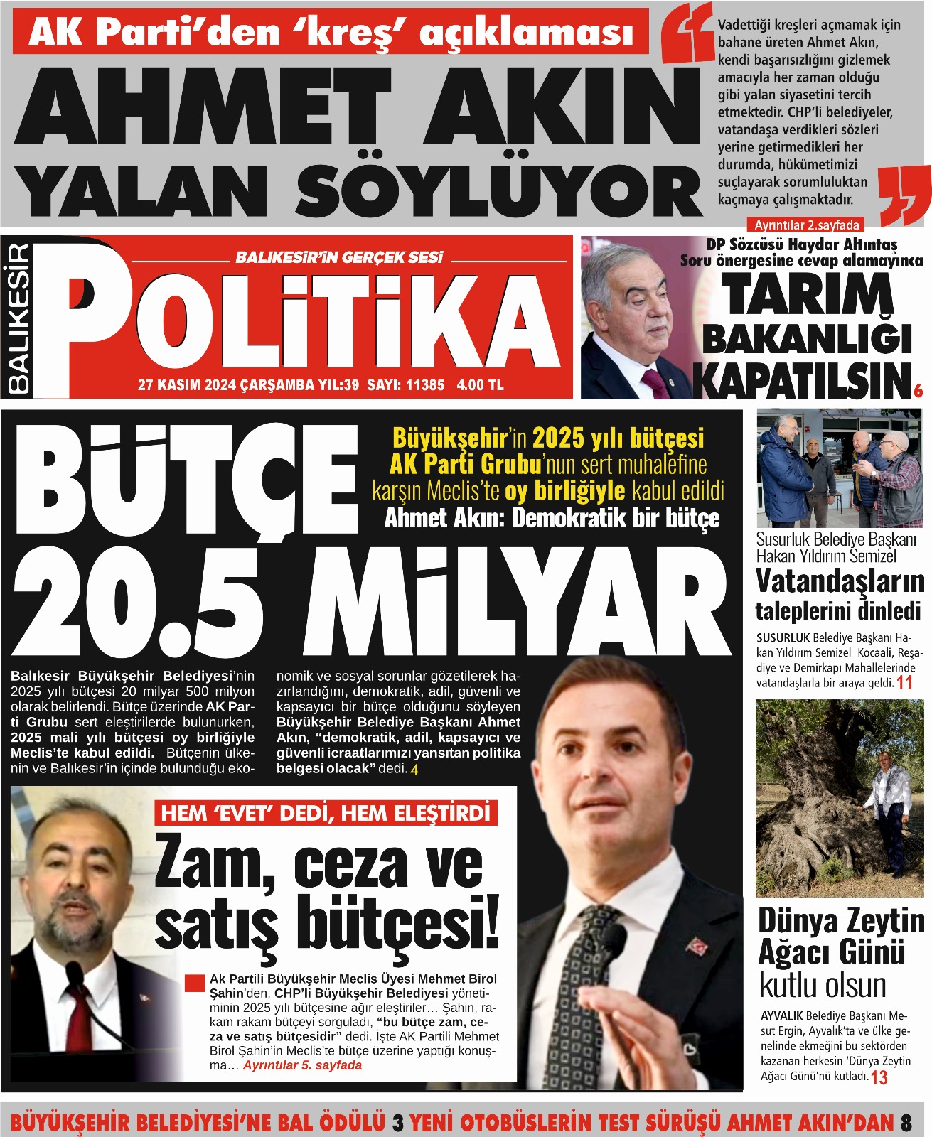 Balıkesir Politika Gazetesi