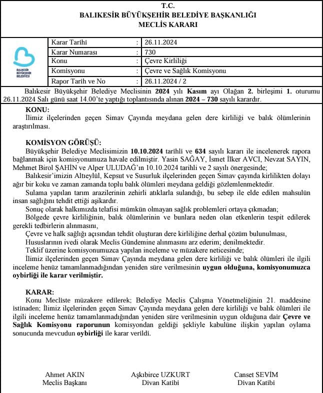 Balıkesir'in kanayan yarası Simav Çayı! Kirlilik ve balık ölümleriyle gündeme gelmişti! Simav Çayı ne zaman temizlenecek?