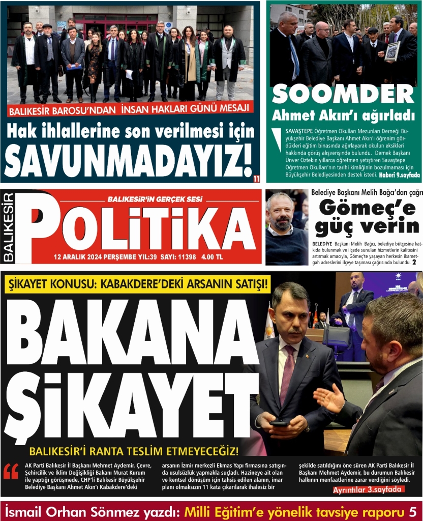 Balıkesir Politika Gazetesi