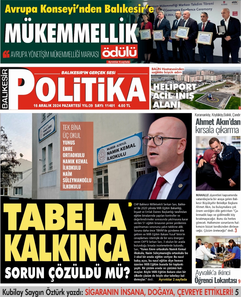 Balıkesir Politika Gazetesi