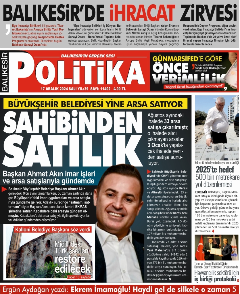 Balıkesir Politika Gazetesi