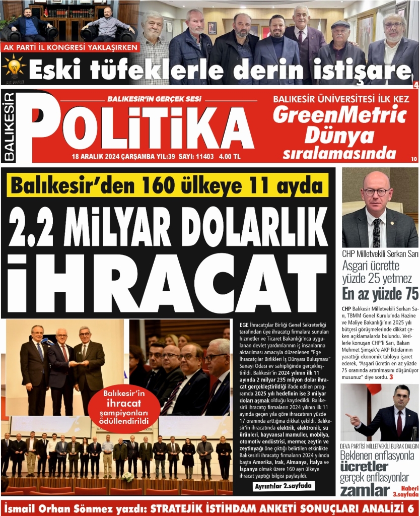 Balıkesir Politika Gazetesi