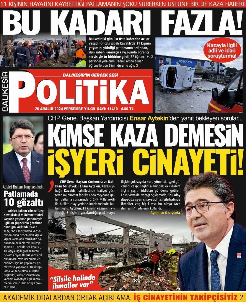 Balıkesir Politika Gazetesi