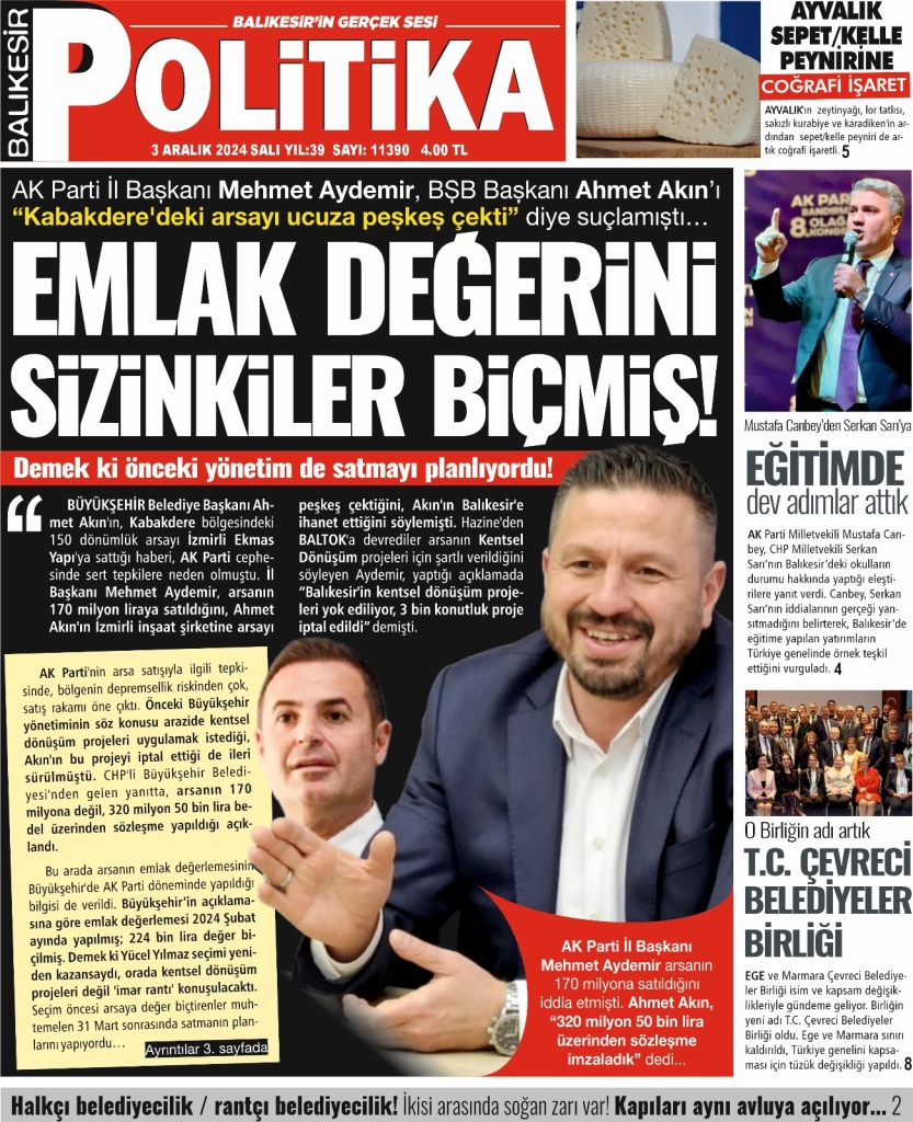 Balıkesir Politika Gazetesi