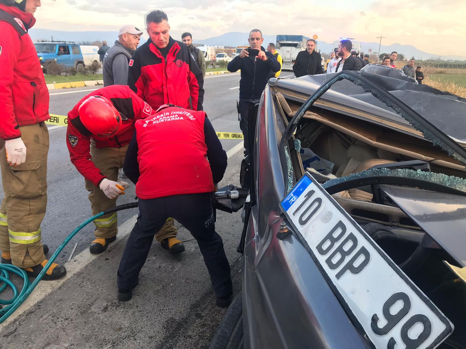 Ayvalık’ta feci trafik kazası: Bir kişi hayatını kaybetti!