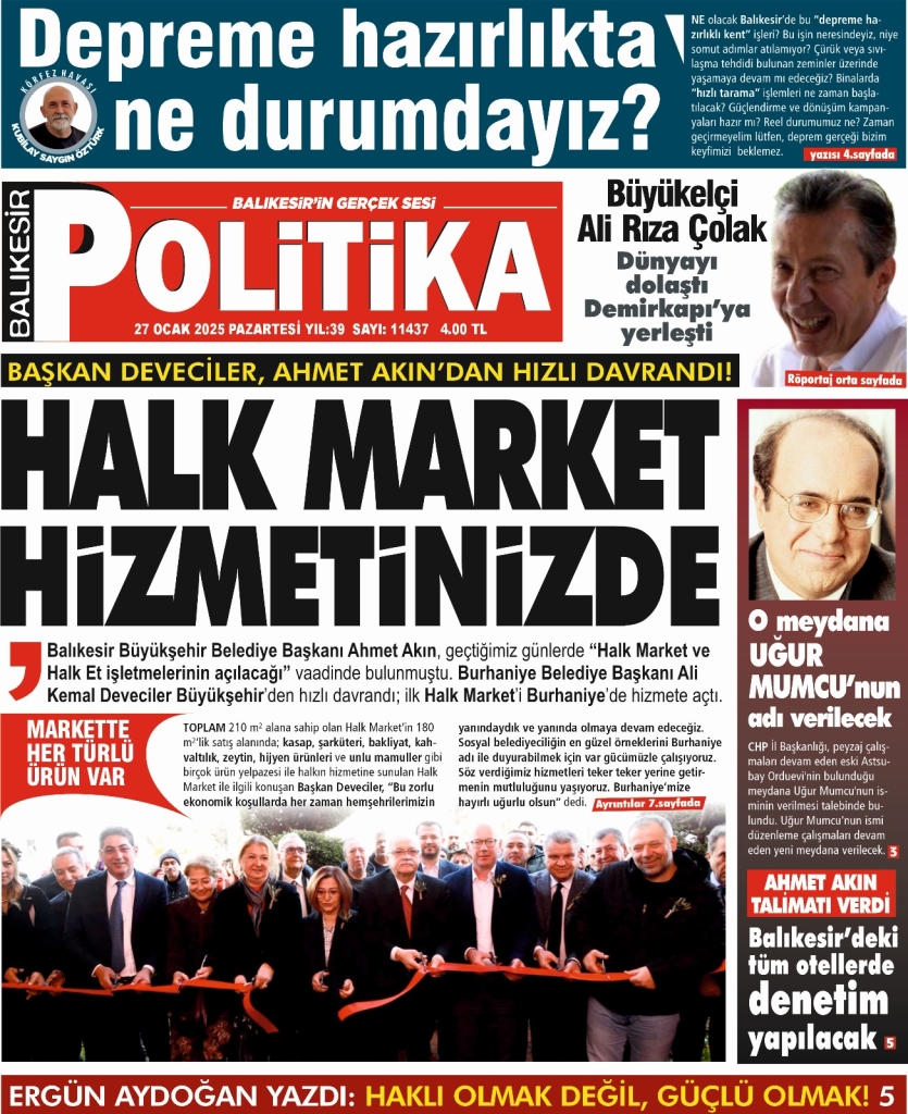 Balıkesir Politika Gazetesi