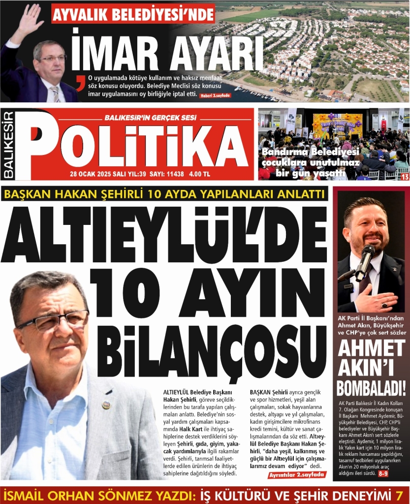 Balıkesir Politika Gazetesi