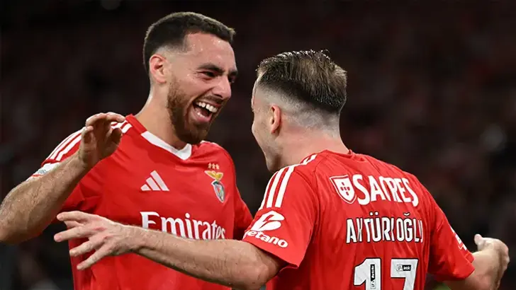 Kerem Aktürkoğlu ve Orkun Kökçü asistleri yaptı! Benfica 3-2 kazandı!