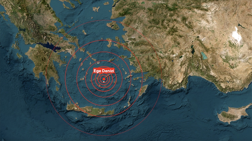 Ege Denizi'nde 4.7 Büyüklüğünde Deprem!