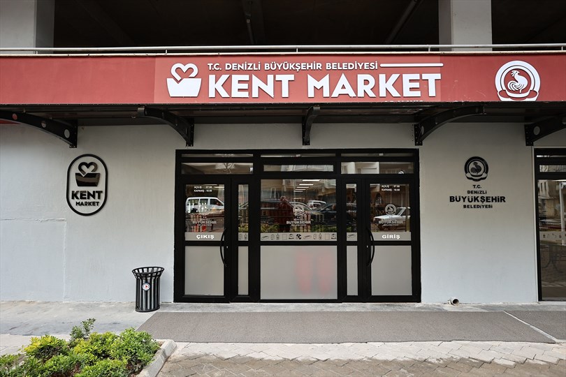 Denizli Büyükşehir Belediyesi'nden örnek hareket! Kent Market açılıyor!