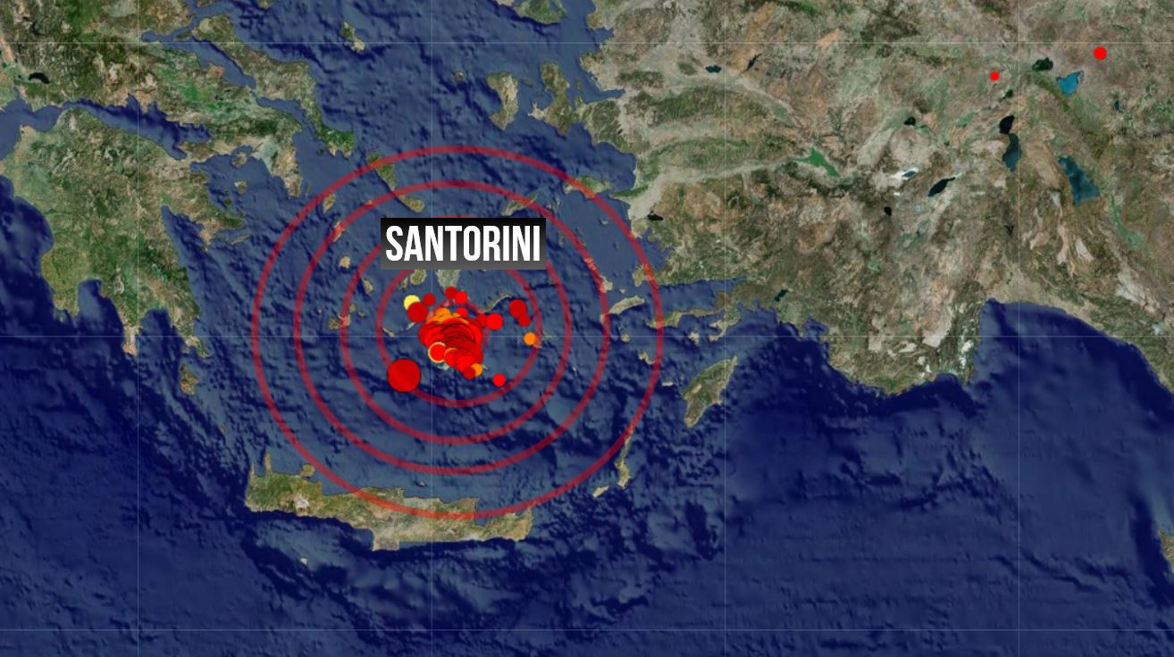 9 bin kişi adayı terk etmişti! Santorini açıklarında 5,1 büyüklüğünde deprem!