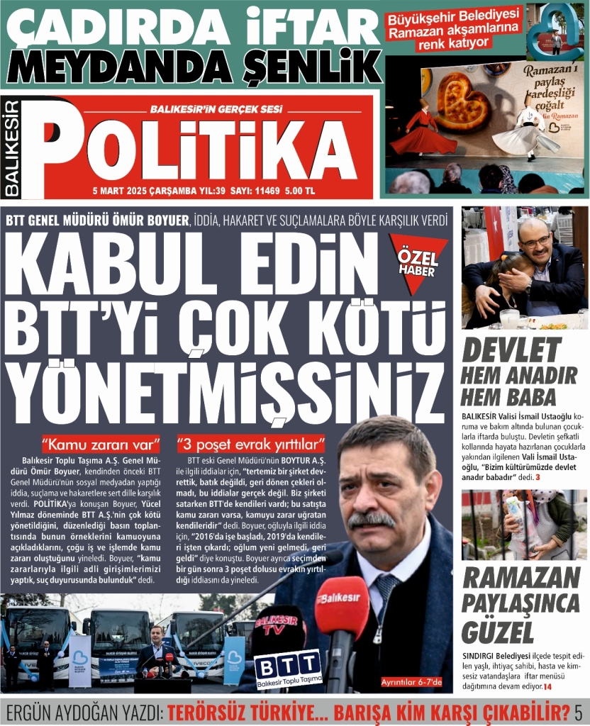 Balıkesir Politika Gazetesi