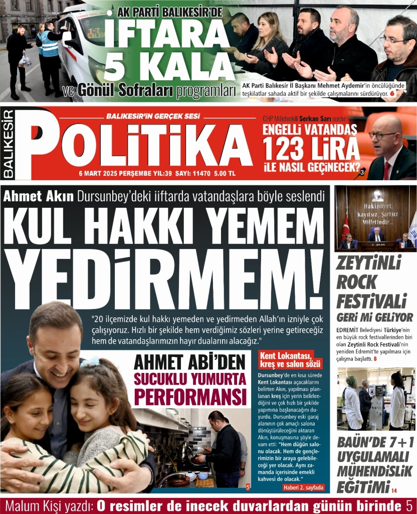 Balıkesir Politika Gazetesi