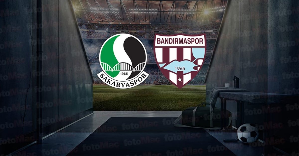 Sakaryaspor - Bandırmaspor maçı ne zaman? Saat kaçta, hangi kanalda canlı yayınlanacak?